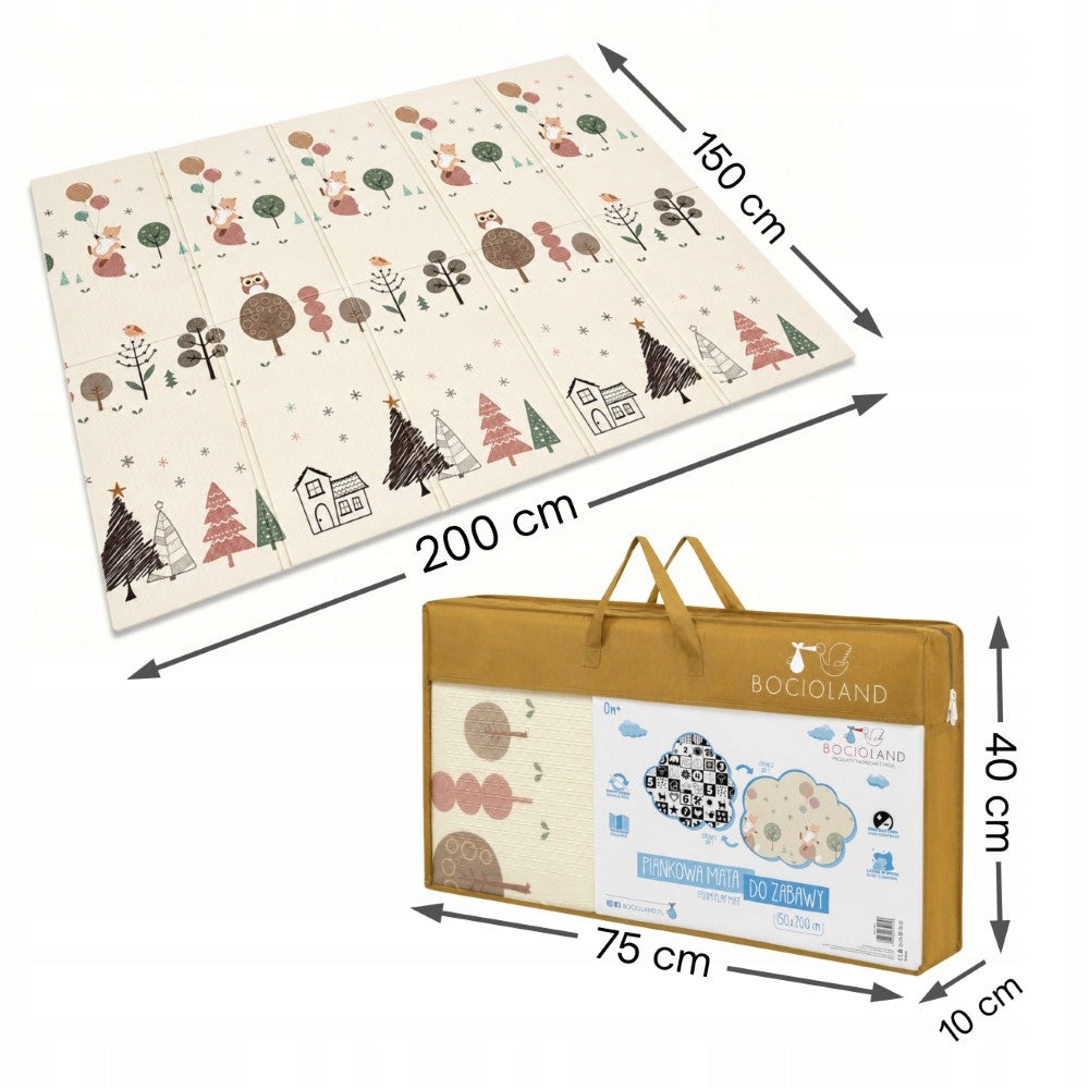 FOAM MAT BABY FOX PROTECTIVE FOLDING DOUBLE-SIDED XXL Brand Bocioland