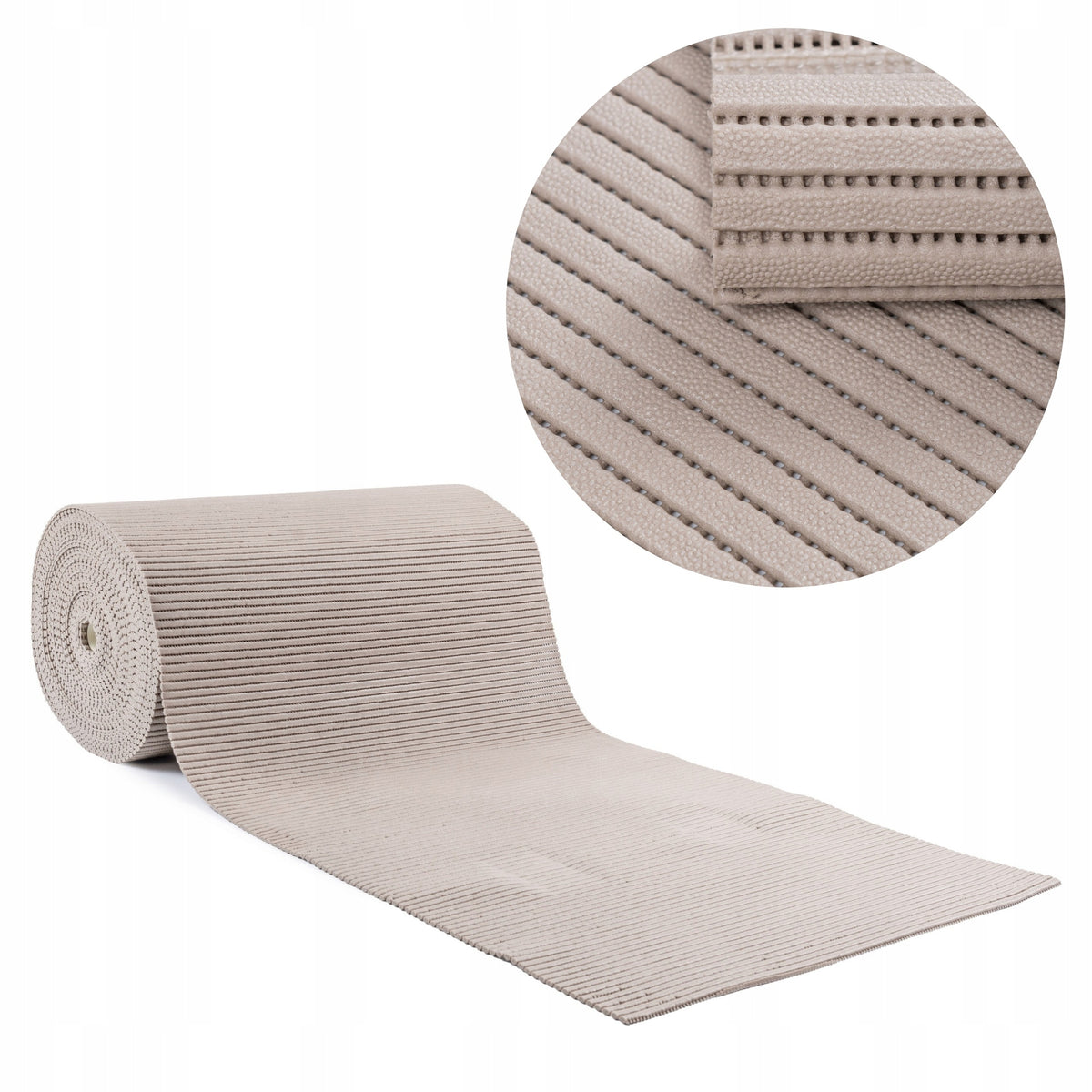 FOAM MAT BATHROOM RUG CUSTOMIZED NON-SLIP WIDTH 65cm BEIGE