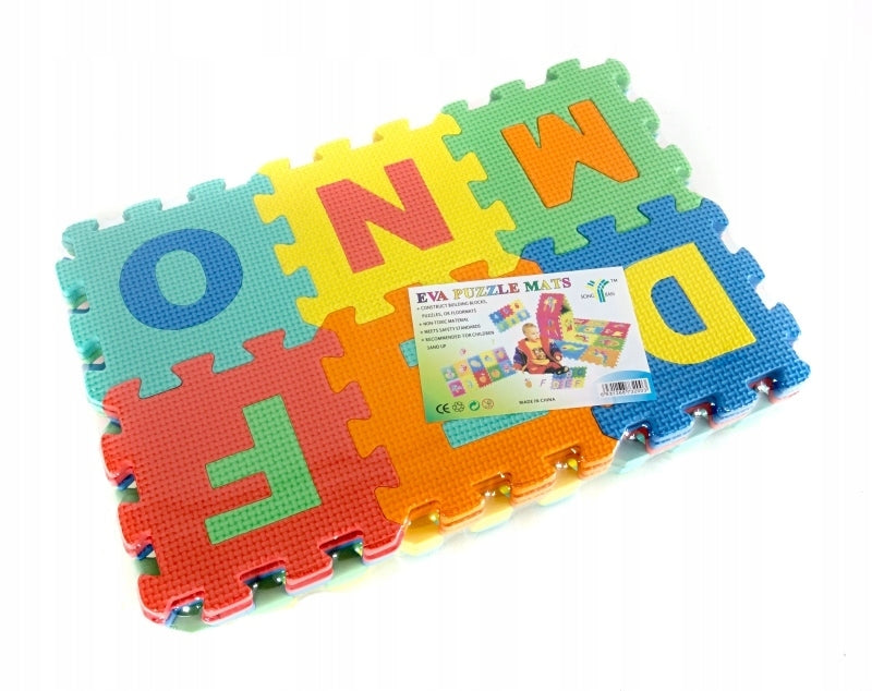 FOAM MAT FOAM PUZZLE LETTERS ALPHABET + NUMBERS 36 elements Manufacturer code ZDN.1082