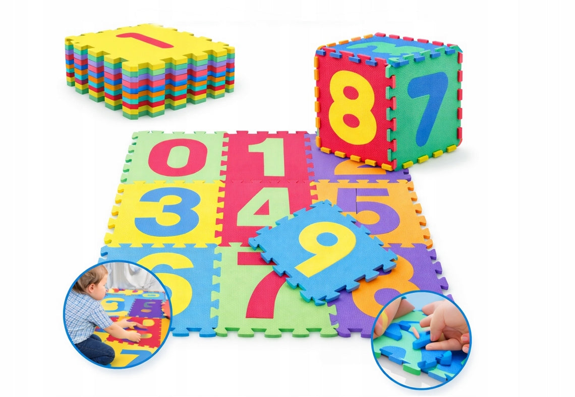 FOAM MAT FOAM PUZZLE LETTERS ALPHABET + NUMBERS 36 elements