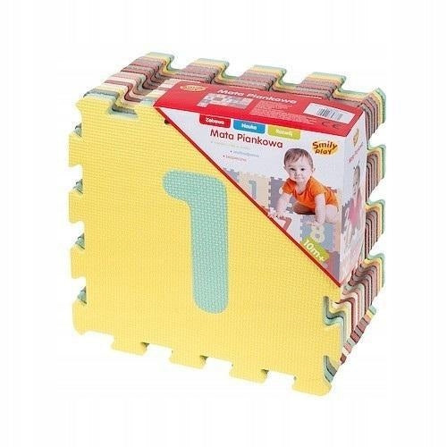 FOAM MAT PASTEL NUMBERS, SMILY PLAY