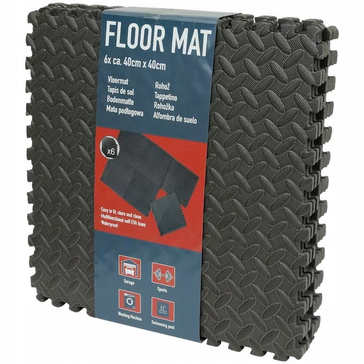 FOAM MAT for garage under equipment foam for swimming pool washing machine 40x40cm 6 pieces Packaging status original