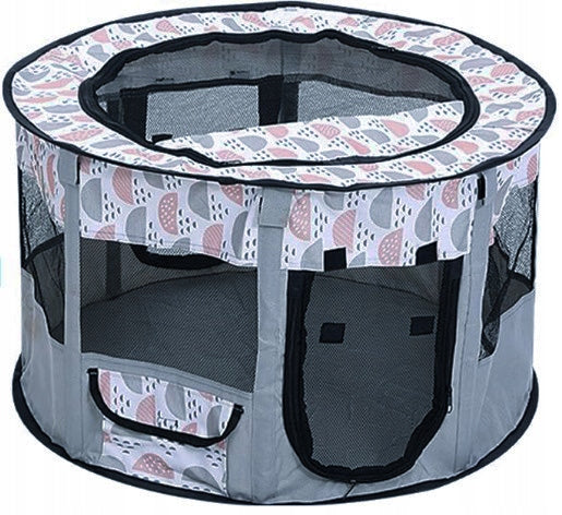 FOLDABLE LIGHTWEIGHT PLAYPEN CAT DOG CAGE 2 INPUTS SIZE XL