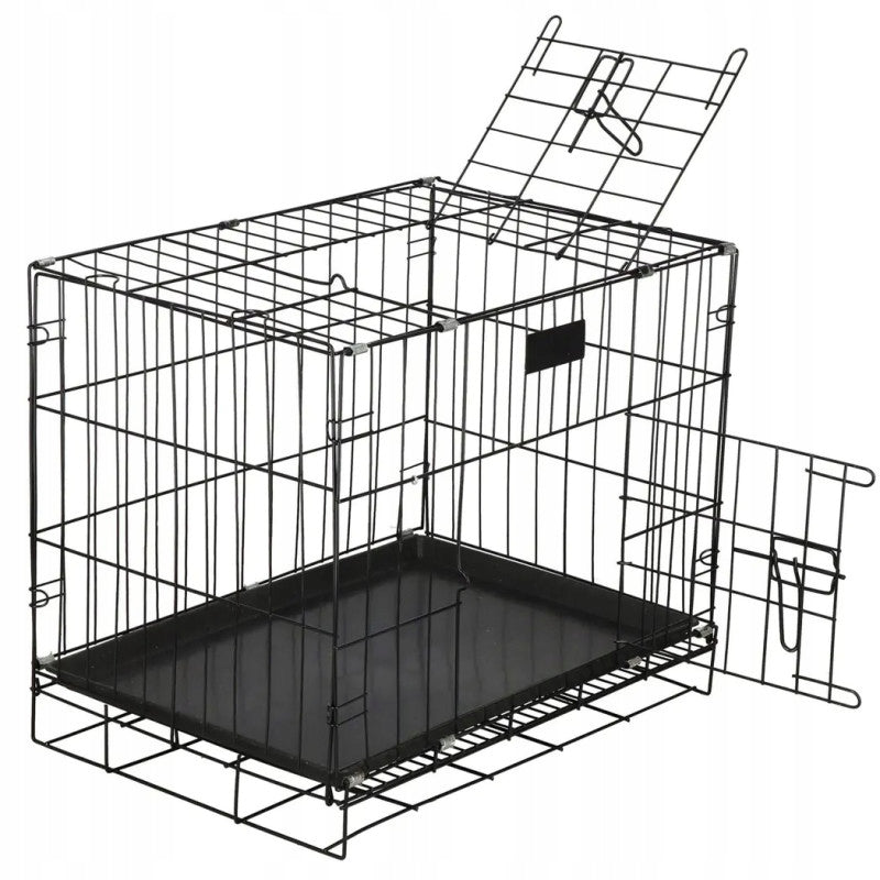 FOLDING CAGE S FOR CAT RABBIT METAL WITH TRAY CATWALK PLAYPEN 50CM Manufacturer code 4560
