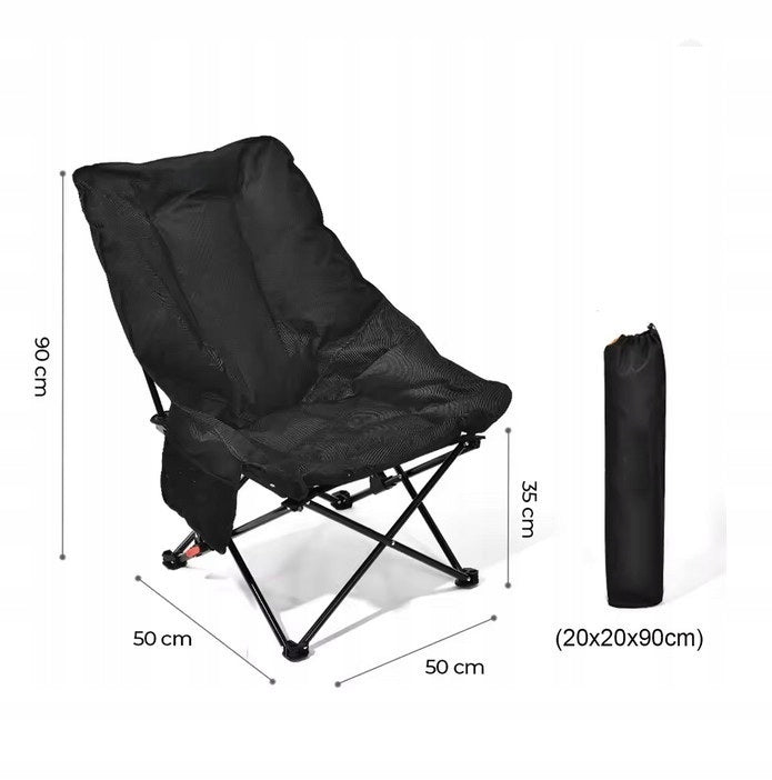 FOLDING CHAIR CAMPING FISHING + LARGE SOFT COVER Packaging status original
