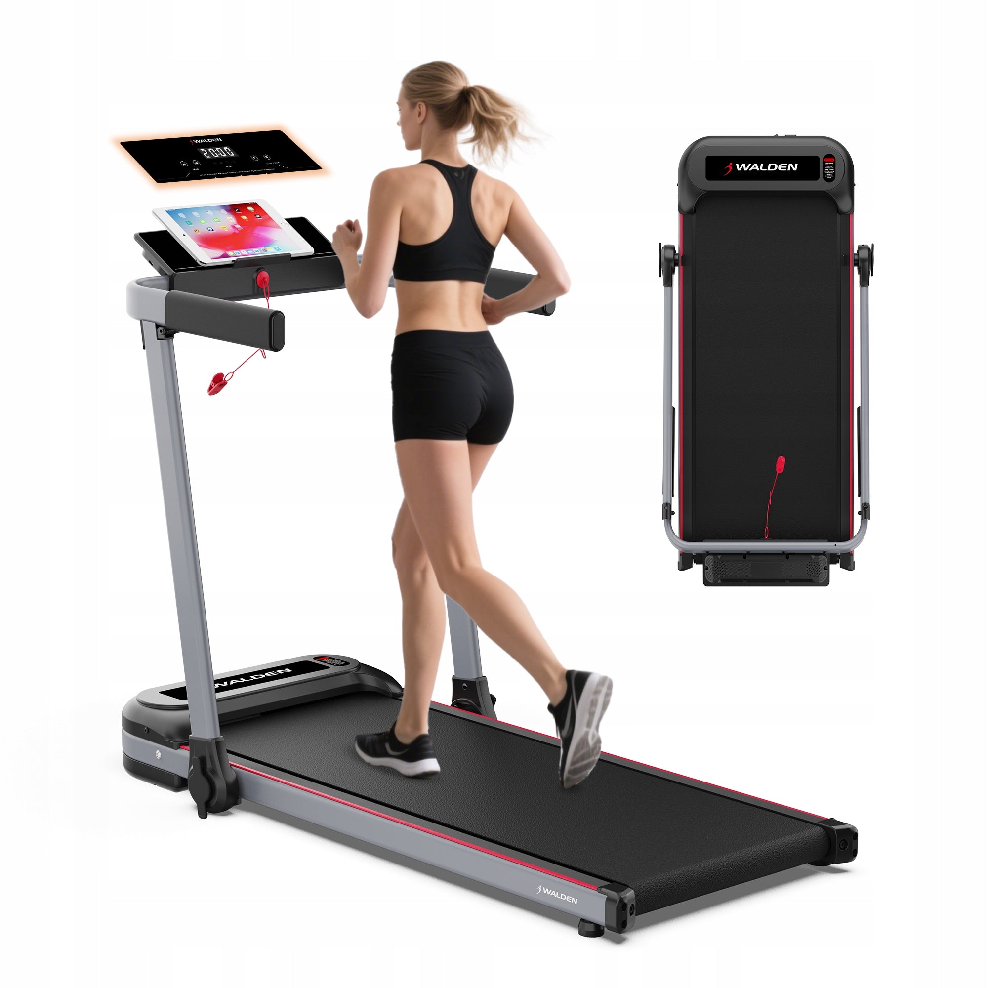 FOLDING ELECTRIC TREADMILL 10 KM/H WALDEN F2800