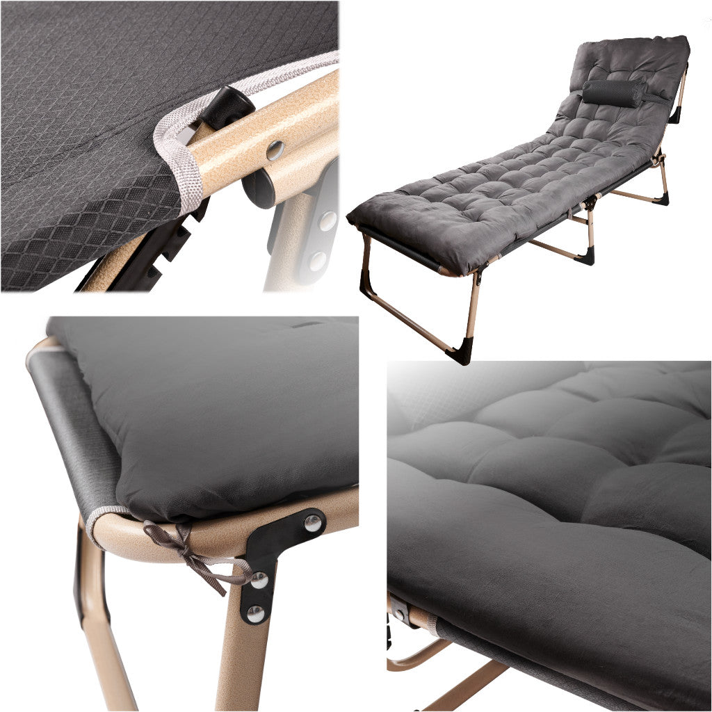 FOLDING GARDEN LOUNGER | TOURIST BED | FOR GARDEN TERRACE OR TRAVEL Manufacturer code Resto