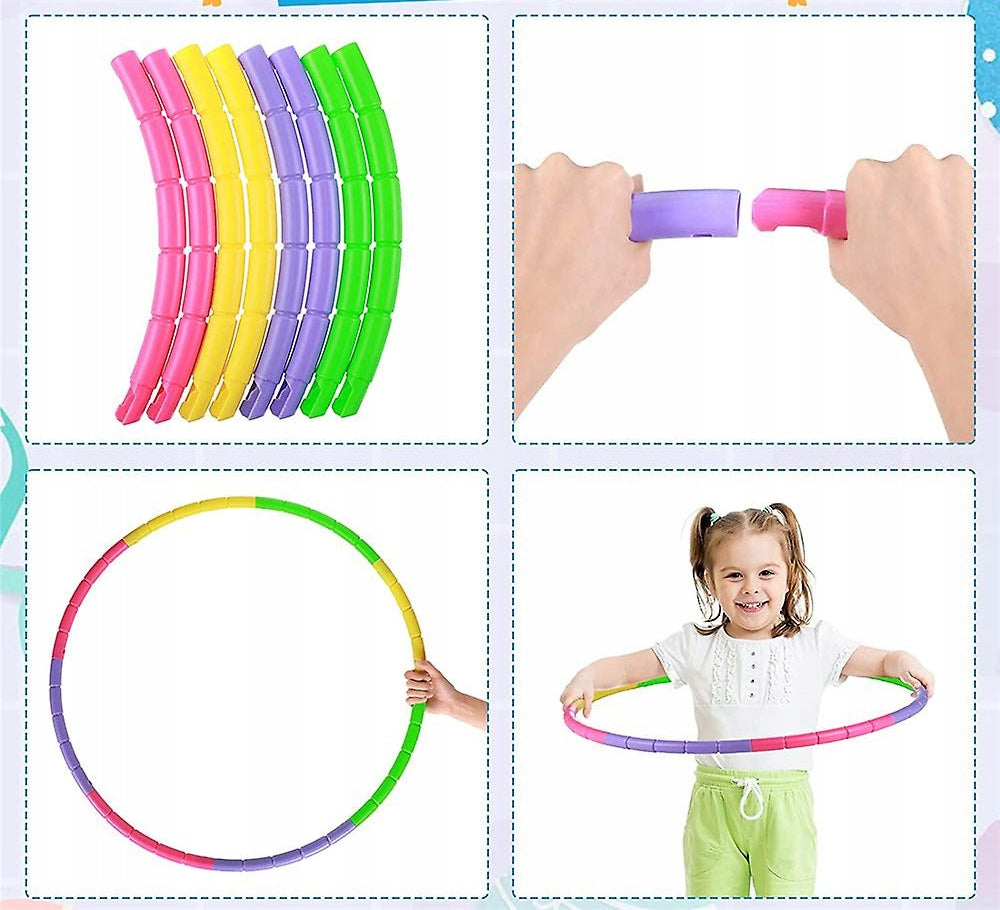 FOLDING HULA HOOP COLORFUL HOOP 8 EL 77 CM Manufacturer code 7803307863032