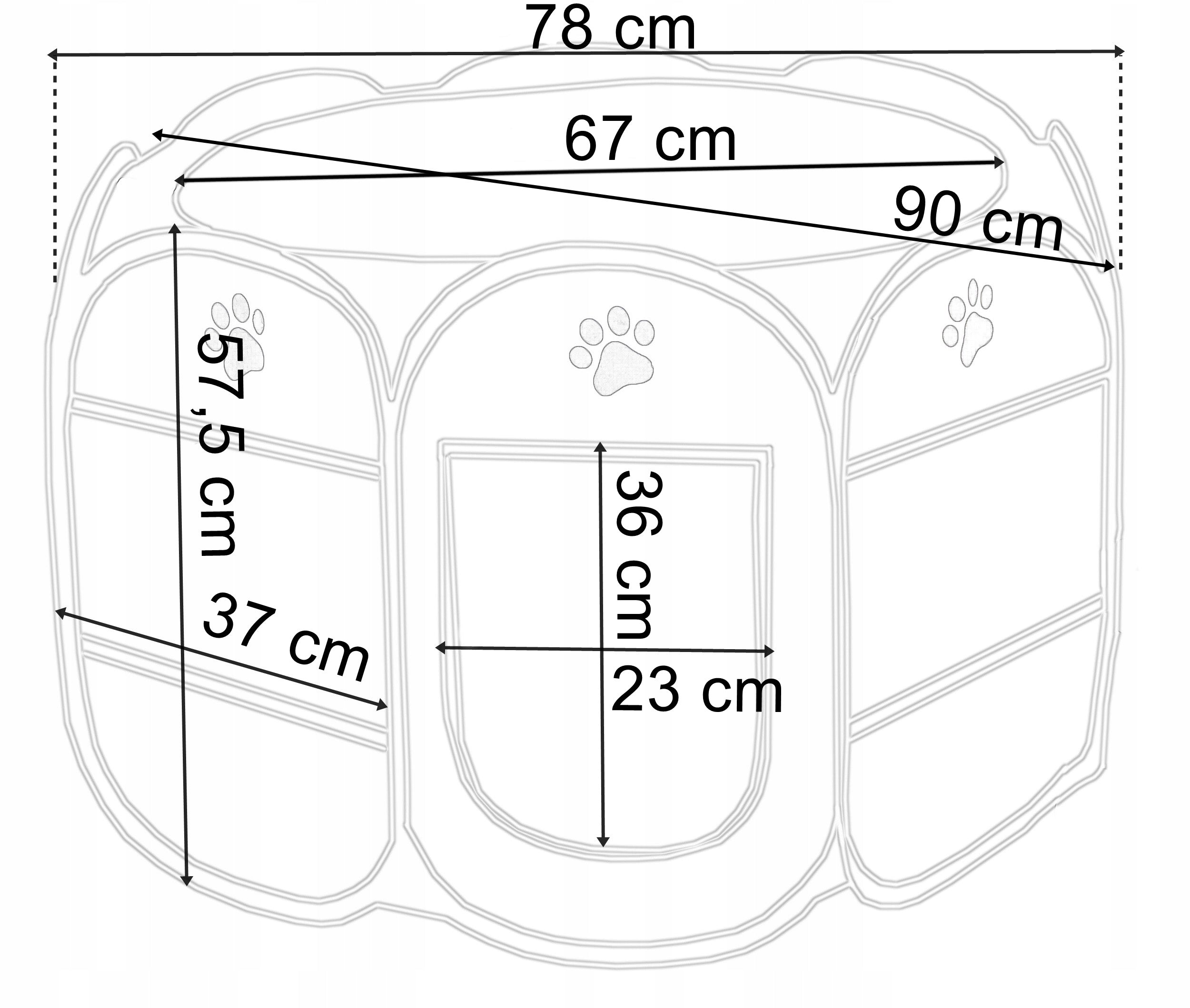 FOLDING MATERIAL PLAYPEN FOR RABBIT CAT DOG BED CAGE FOR HOME XL Packaging status original