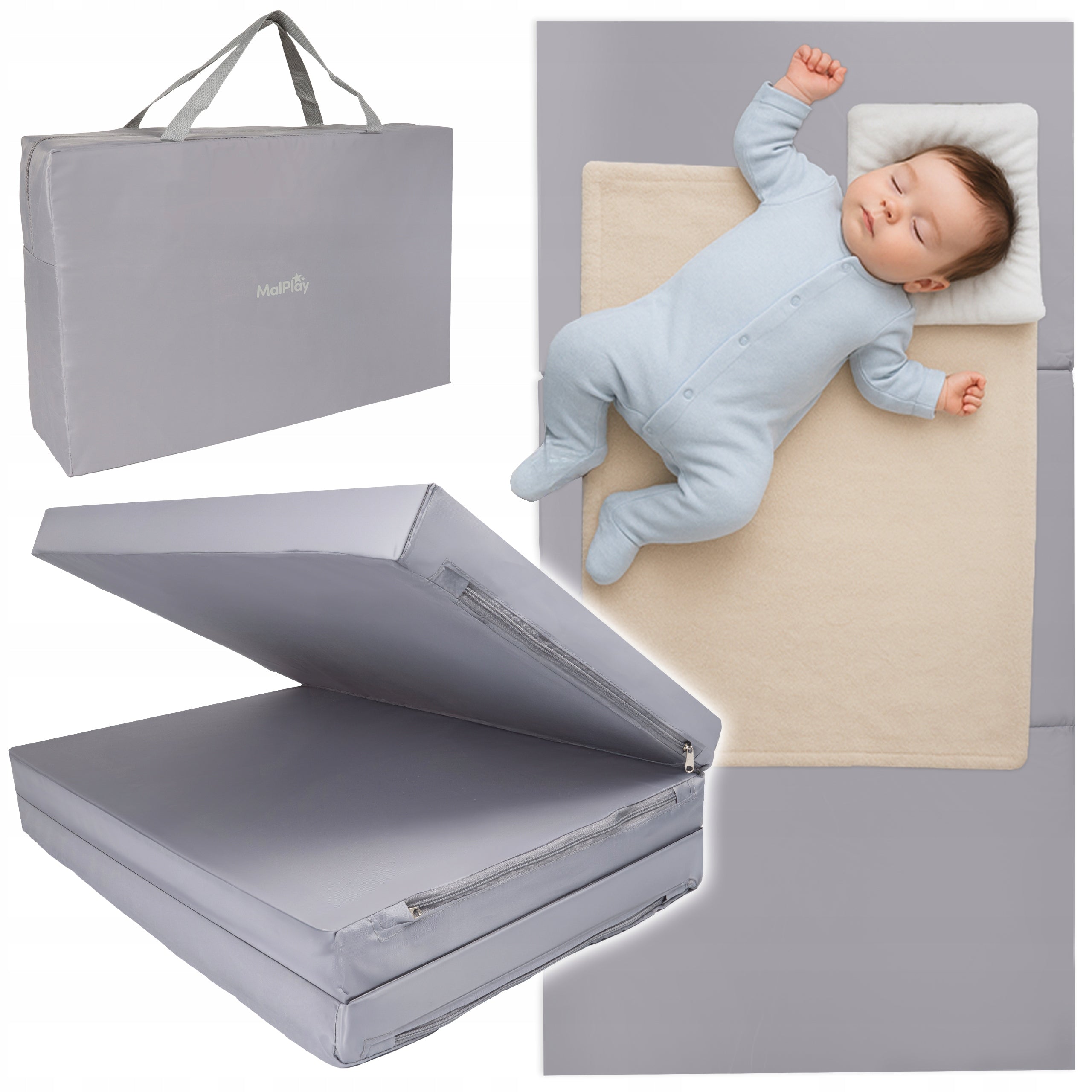 FOLDING MATTRESS FOR CHILDREN'S COT TOURIST 120x60