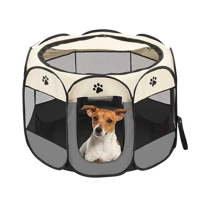 FOLDING PLAYPEN LIGHT FOR CAT RABBIT PUPPIES BED FOR HOME L