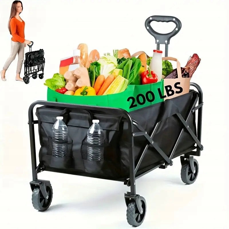 FOLDING TRANSPORT TROLLEY BEACH GARDEN HIKING 150KG Kind trolley