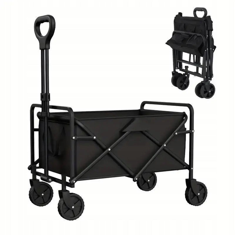 FOLDING TRANSPORT TROLLEY BEACH GARDEN HIKING 150KG