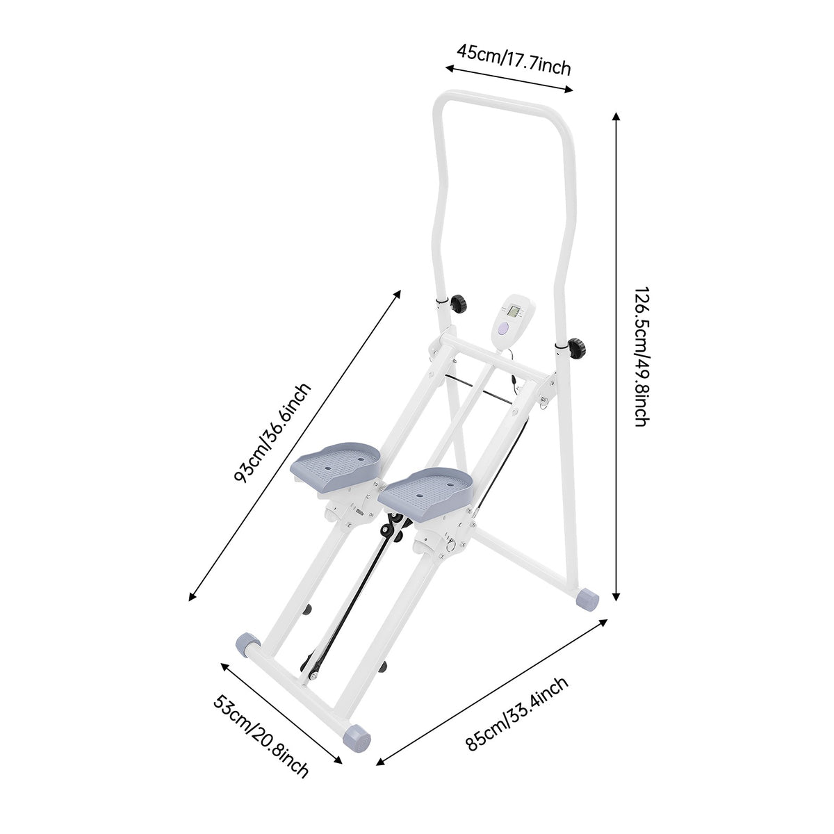 FOLDING VERTICAL STEPPER FOR EXERCISE IN THE HOME GYM LOAD 150 KG Packaging status original