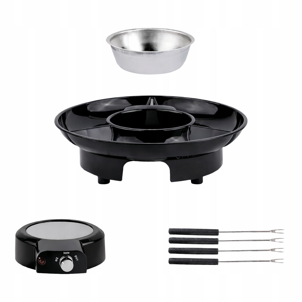 FONDUE CHOCOLATE MELTING HEATER WITH FORKS GIFT SET Manufacturer code PODGRZEWACZ004