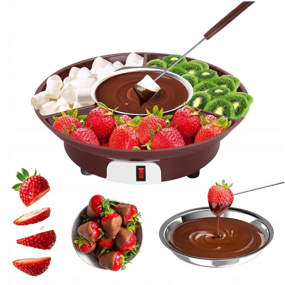 FONDUE DEVICE CHOCOLATE CHEESE AUTOMATIC SIMPLE ADJUSTMENT