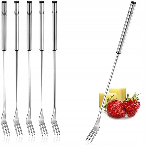 FONDUE FORKS STAINLESS STEEL COLORFUL FOR BIRTHDAY WEDDING 12 PCS Brand no brand