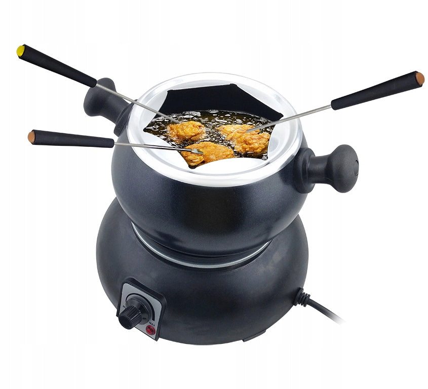 FONDUE SET 6 PEOPLE ELECTRIC POT CURRENT BLACK 1200 watt 2L AFK EAN (GTIN) 4250357631990