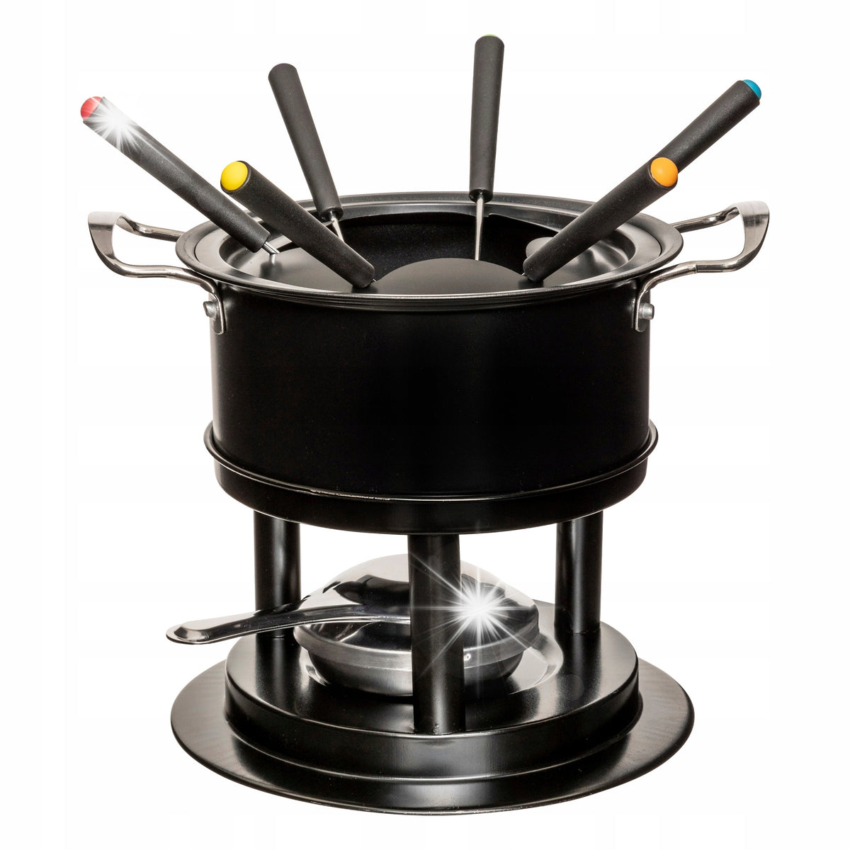 FONDUE SET FOR 6 PEOPLE FOR CHOCOLATE CHEESE FONDUE SNACKS