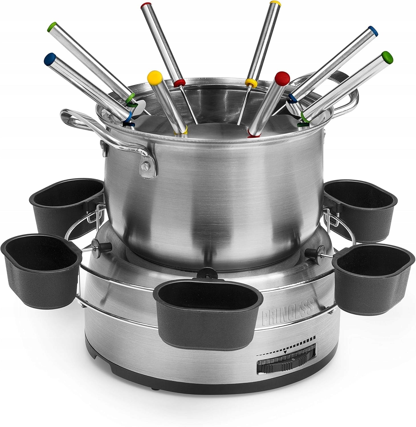 FONDUE SET STAINLESS STEEL 1,2L 800W THERMOSTAT 8 FORKS 6 BOWLS EAN (GTIN) 5906495136772