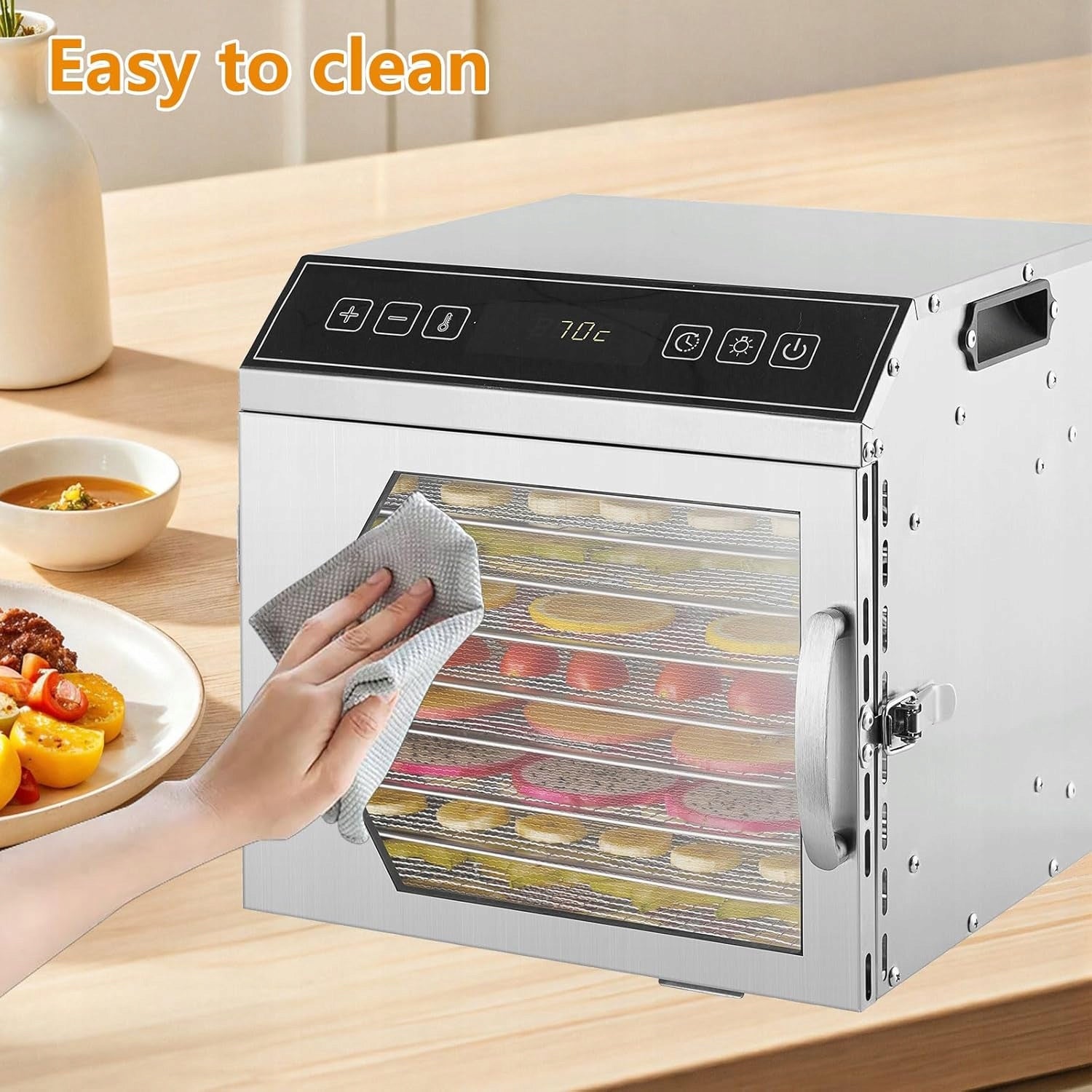 FOOD DRYER 8 LEVELS 400W 40-90 DEGREE TIMER STAINLESS STEEL Manufacturer code 6914376589769