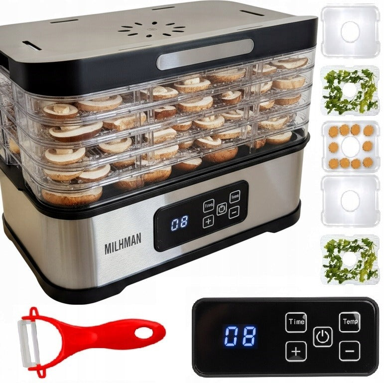 FOOD DRYER FOR FRUIT MUSHROOM 400W TIMER ADJUSTABLE 5 SIT