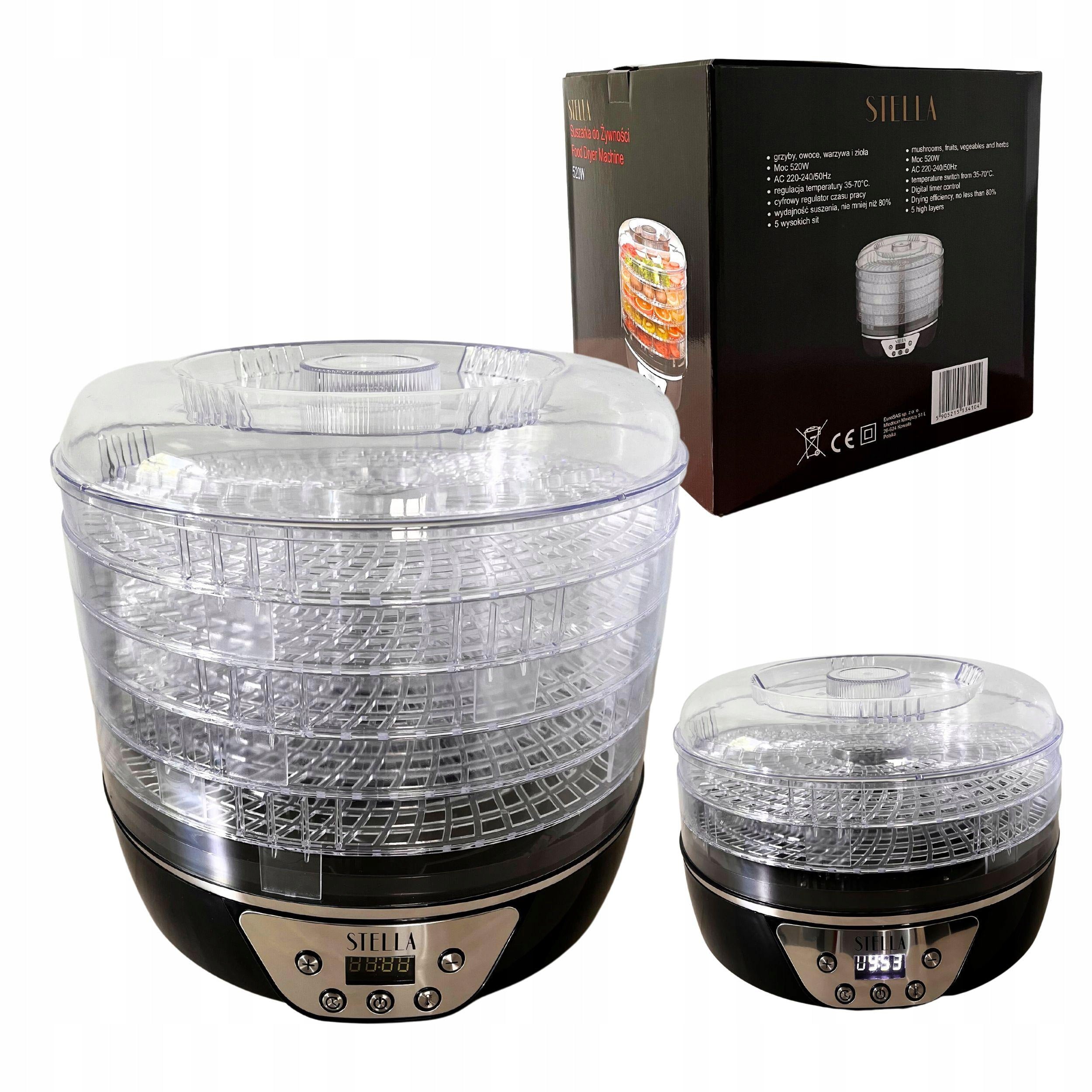 FOOD DRYER STELLA STSG-520 520 IN FOR HERB FRUIT MUSHROOMS
