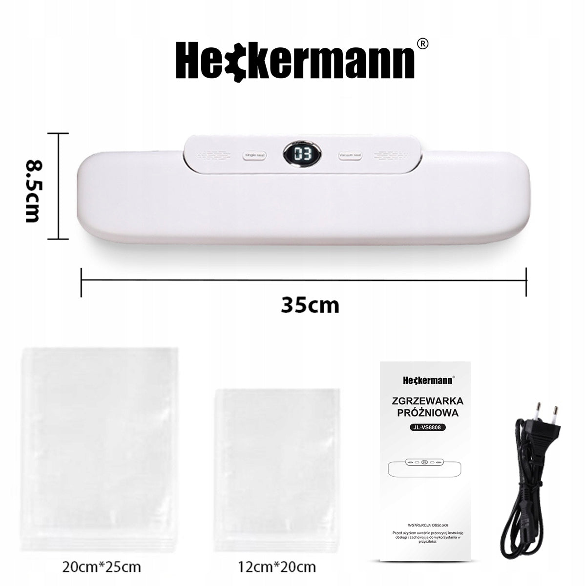 FOOD PACKAGING VACUUM SEALER FOOD PACKAGING MACHINE 120W FILM 6m Packaging status original