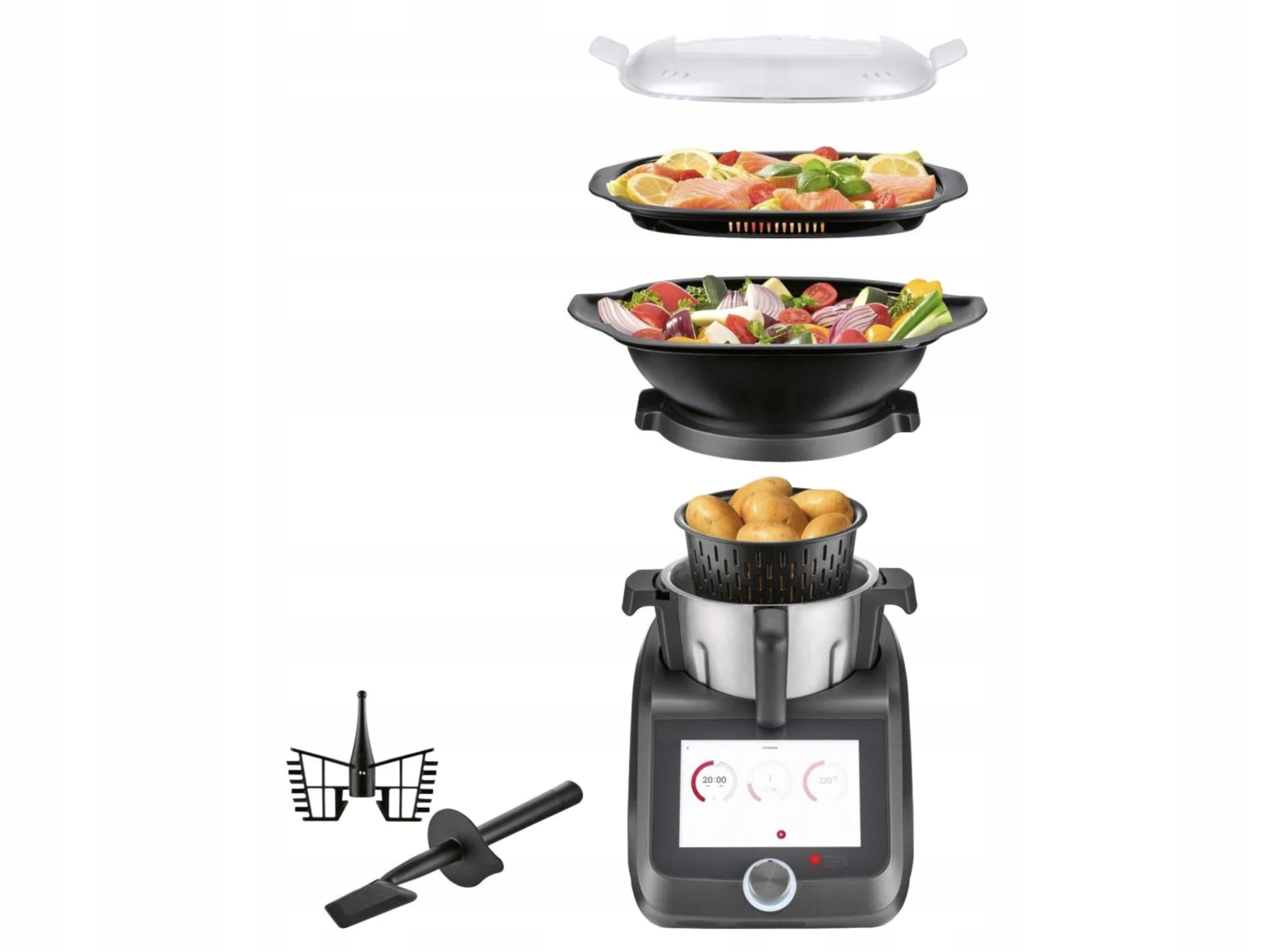 FOOD PROCESSOR LIDLOMIX MONSIEUR CUISINE SMART ANTHRACITE 2026 2026 + Model ANTRACYT LIDLOMIX 2026 C1 NOWOŚĆ MOC