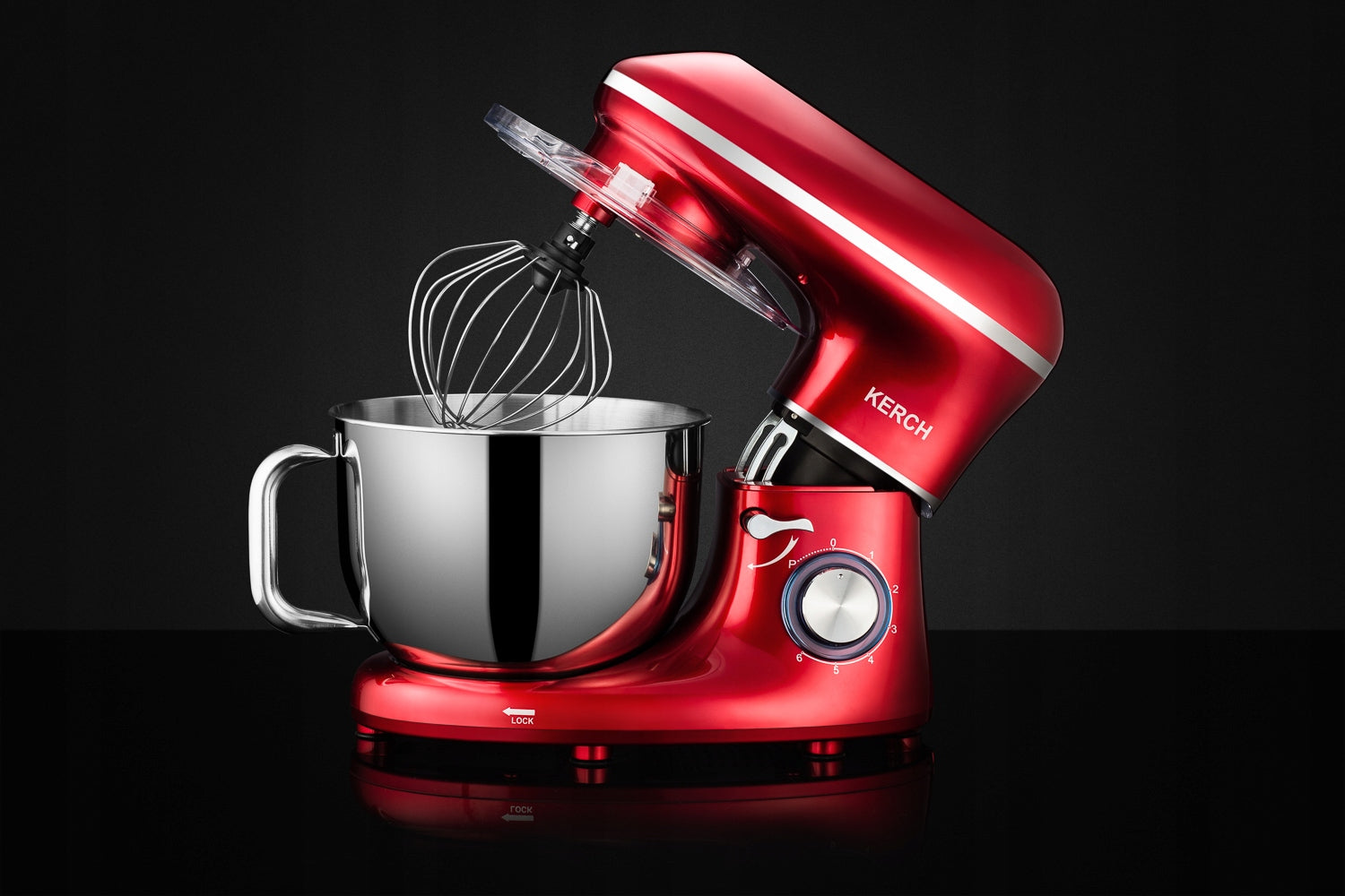 FOOD PROCESSOR PLANETARY MIXER BOWL KERCH MYCHEF 4000W RED 6,2L Packaging status original
