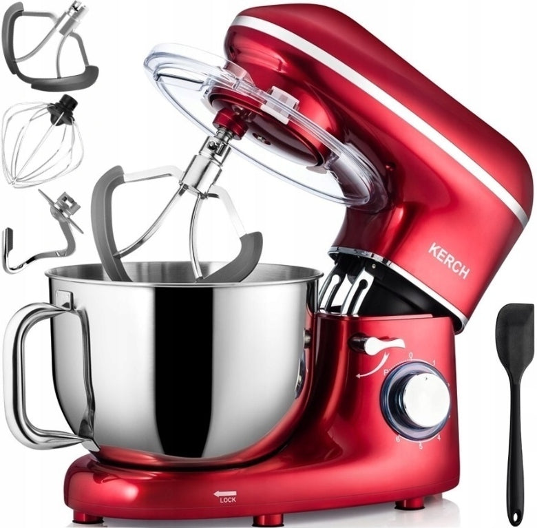 FOOD PROCESSOR PLANETARY MIXER BOWL KERCH MYCHEF 4000W RED 6,2L