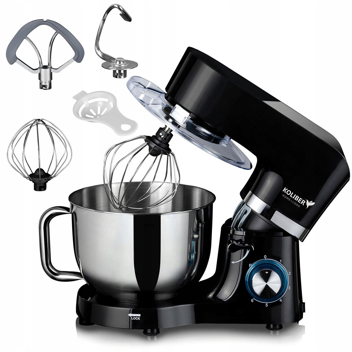 FOOD PROCESSOR PLANETARY MIXER KOLIBER X-3200-W 6.2L 7in1 MULTIFUNCTIONAL