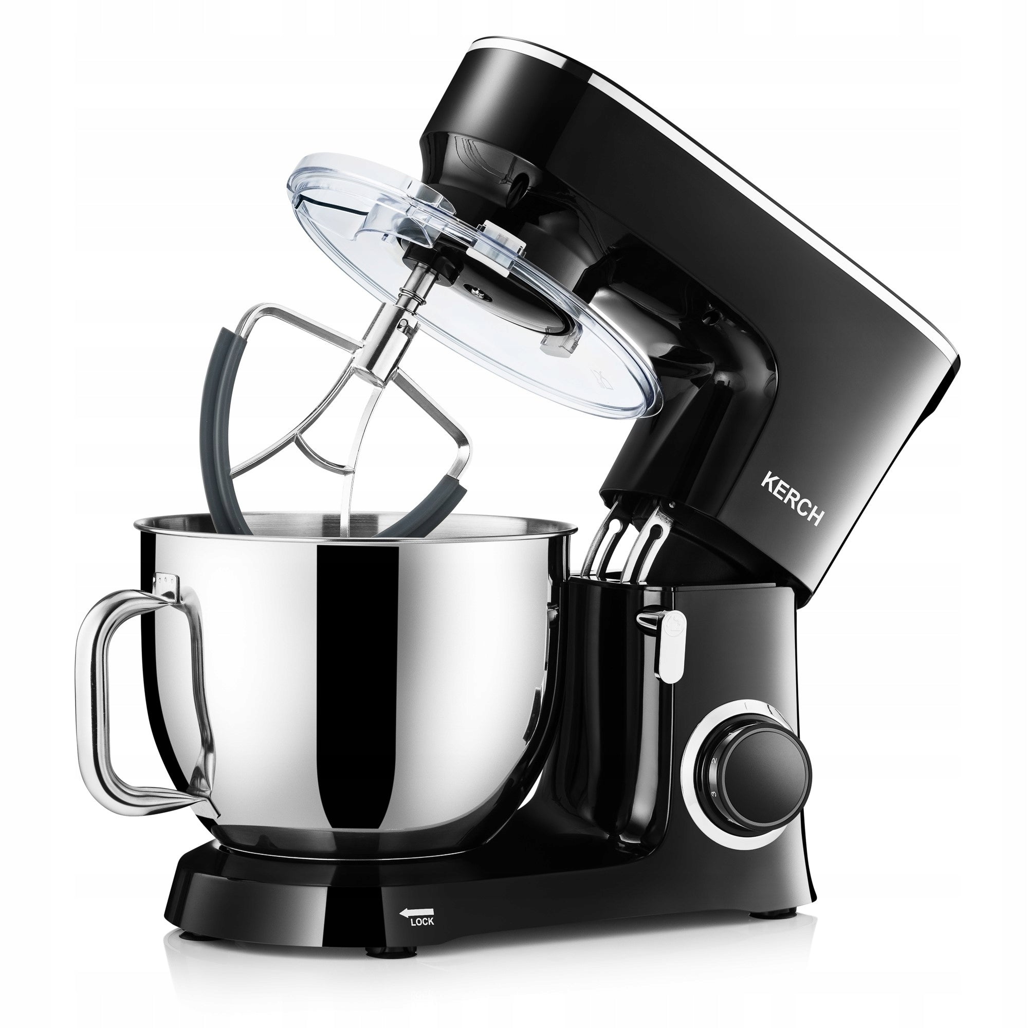 FOOD PROCESSOR PLANETARY MIXER WITH BOWL KERCH BAKER BLACK 7L Model BAKER 3000W
