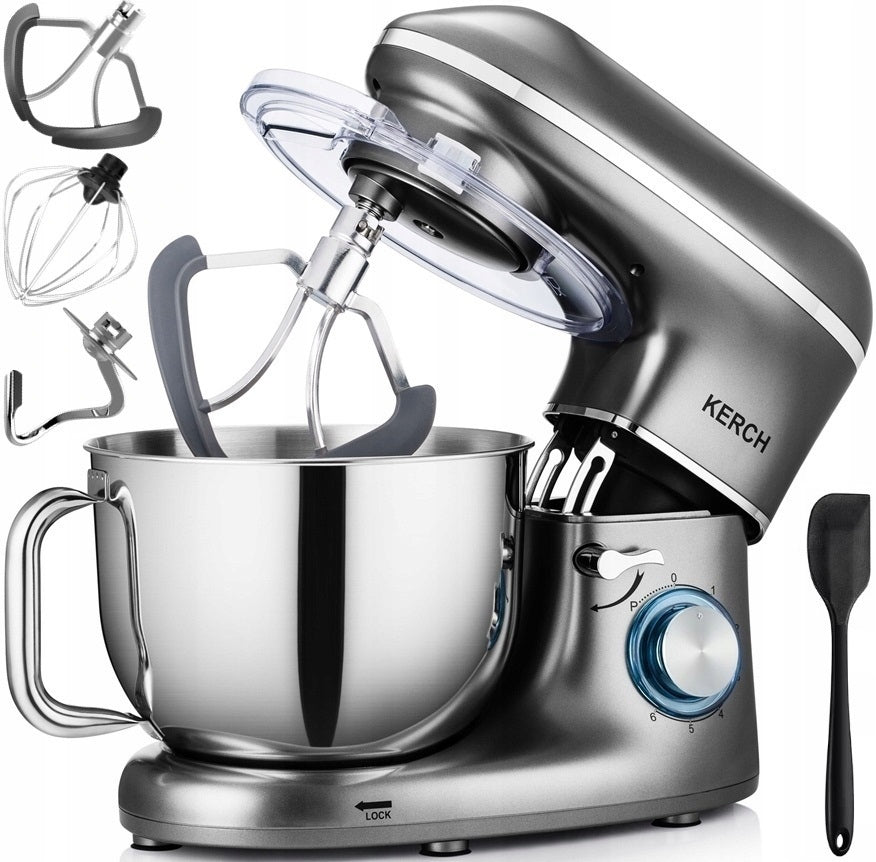 FOOD PROCESSOR PLANETARY MIXER WITH BOWL KERCH MYCHEF 4000W GREY 6,2L NEW