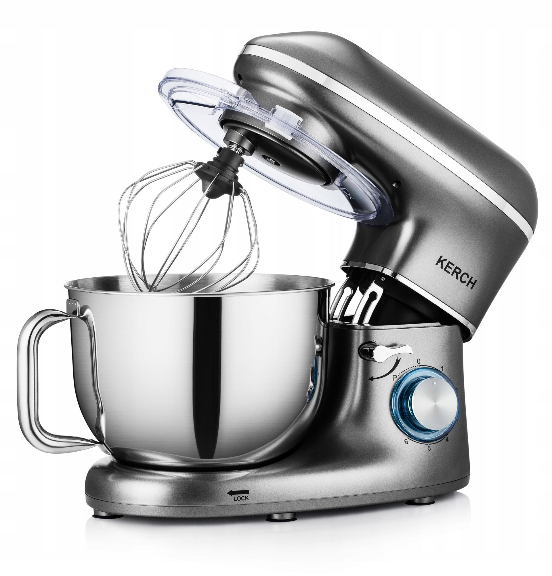FOOD PROCESSOR PLANETARY MIXER WITH BOWL KERCH MYCHEF 4000W GREY 6,2L Power rating 2000 W