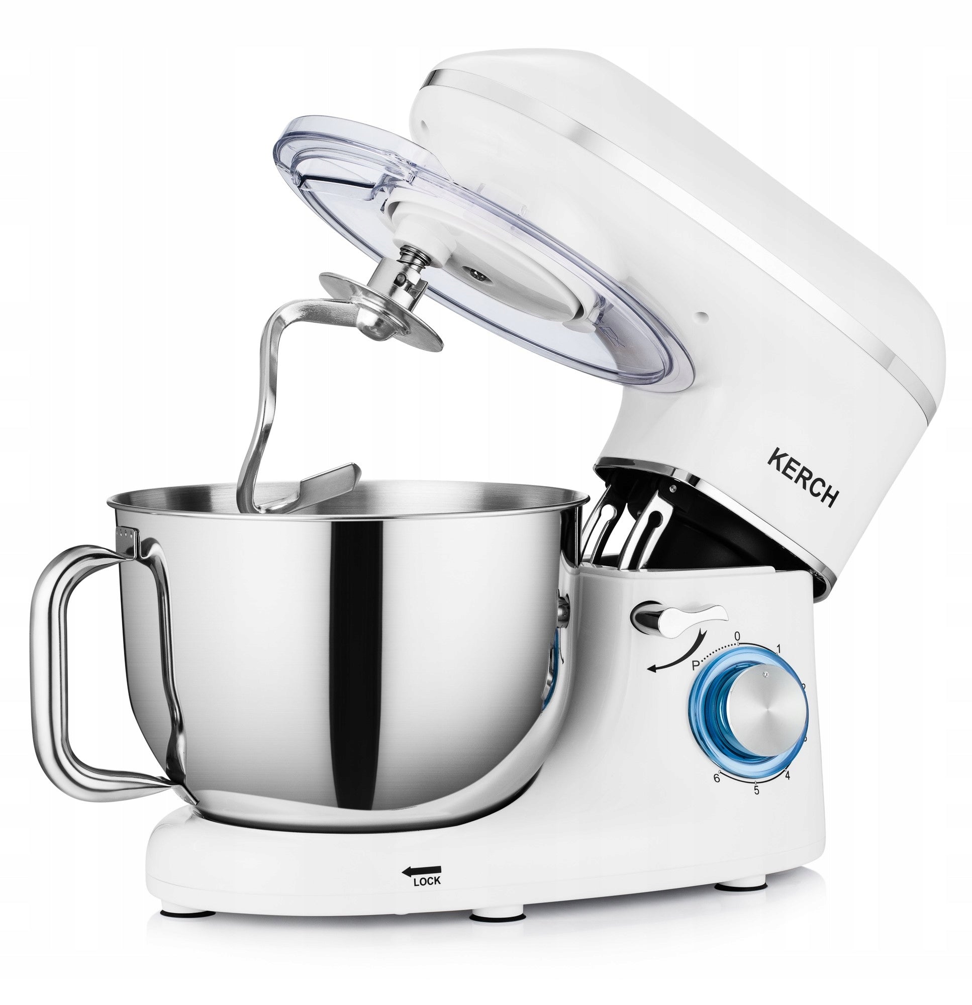 FOOD PROCESSOR PLANETARY MIXER WITH BOWL KERCH MYCHEF 4000W WHITE 6,2L Brand Kerch