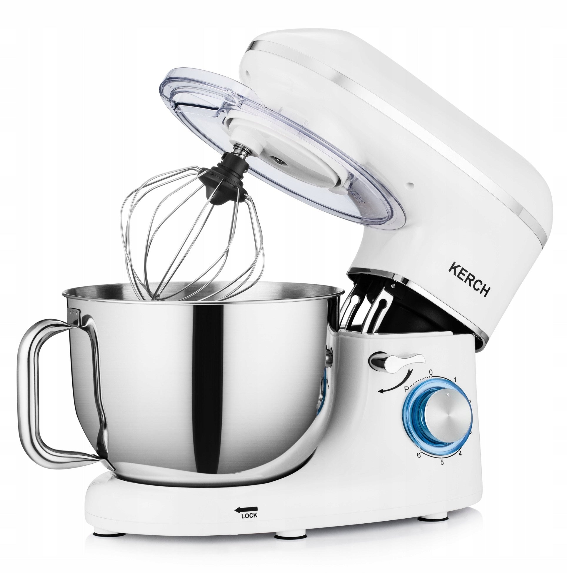 FOOD PROCESSOR PLANETARY MIXER WITH BOWL KERCH MYCHEF 4000W WHITE 6,2L Power rating 2000 W