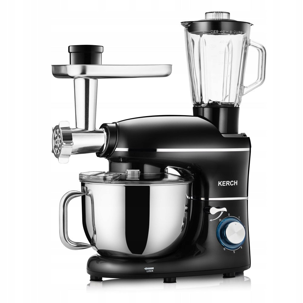 FOOD PROCESSOR PLANETARY MIXER WITH BOWL KERCH ROTARY 4000W BLACK 6,2L Brand Kerch