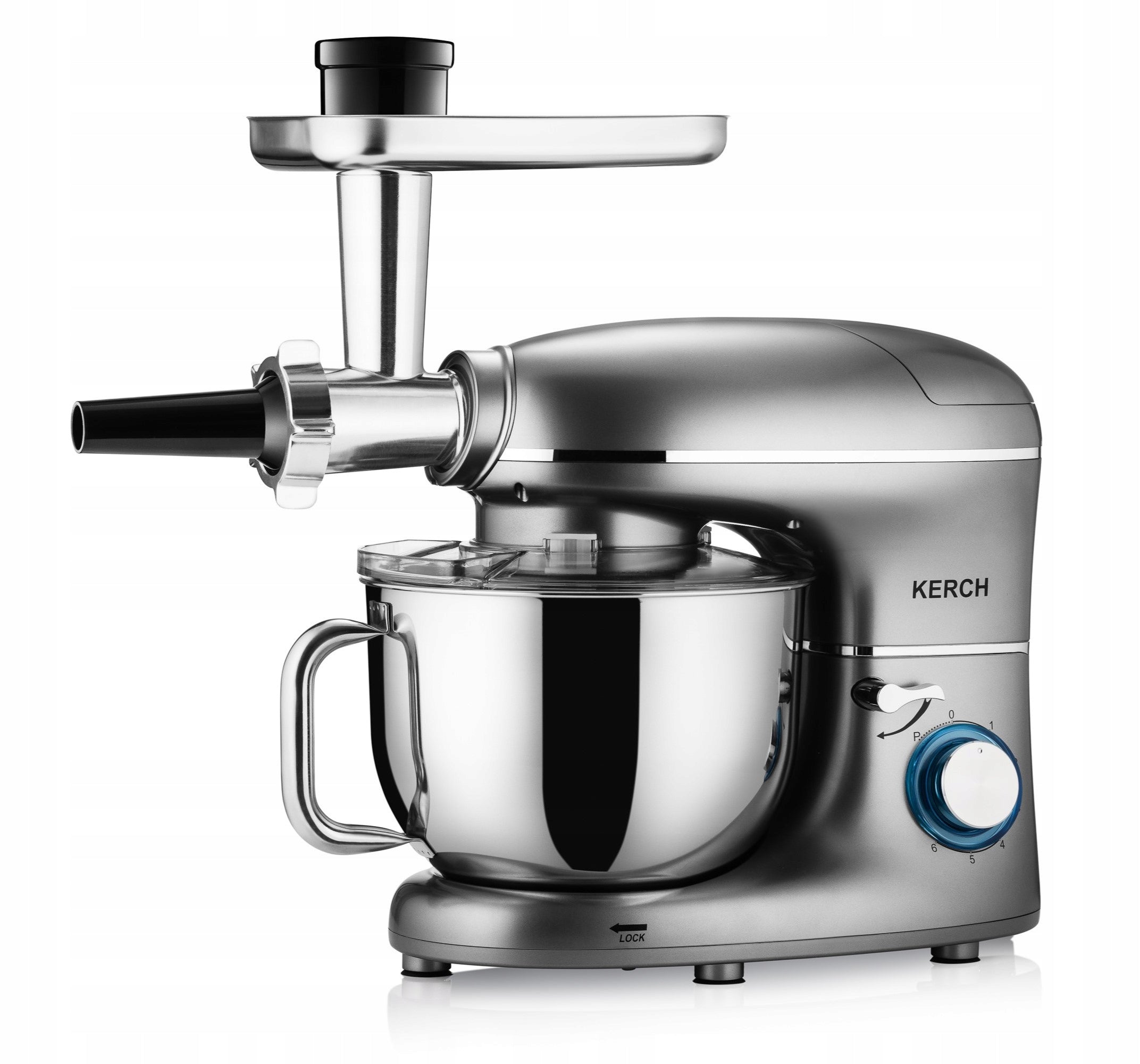 FOOD PROCESSOR PLANETARY MIXER WITH BOWL KERCH ROTARY 4000W GREY 6,2L Power rating 1500 W