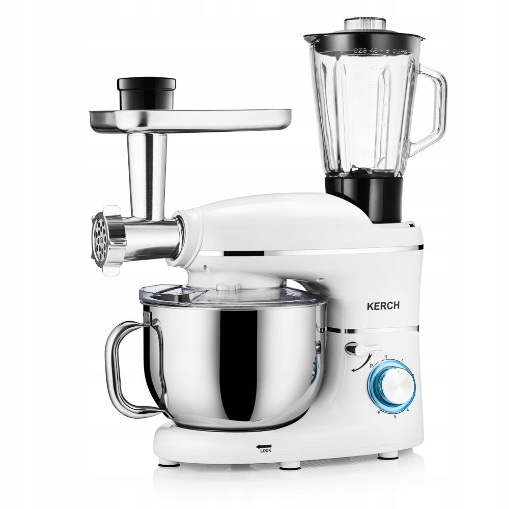 FOOD PROCESSOR PLANETARY MIXER WITH BOWL KERCH ROTARY 4000W WHITE 6,2L Brand Kerch