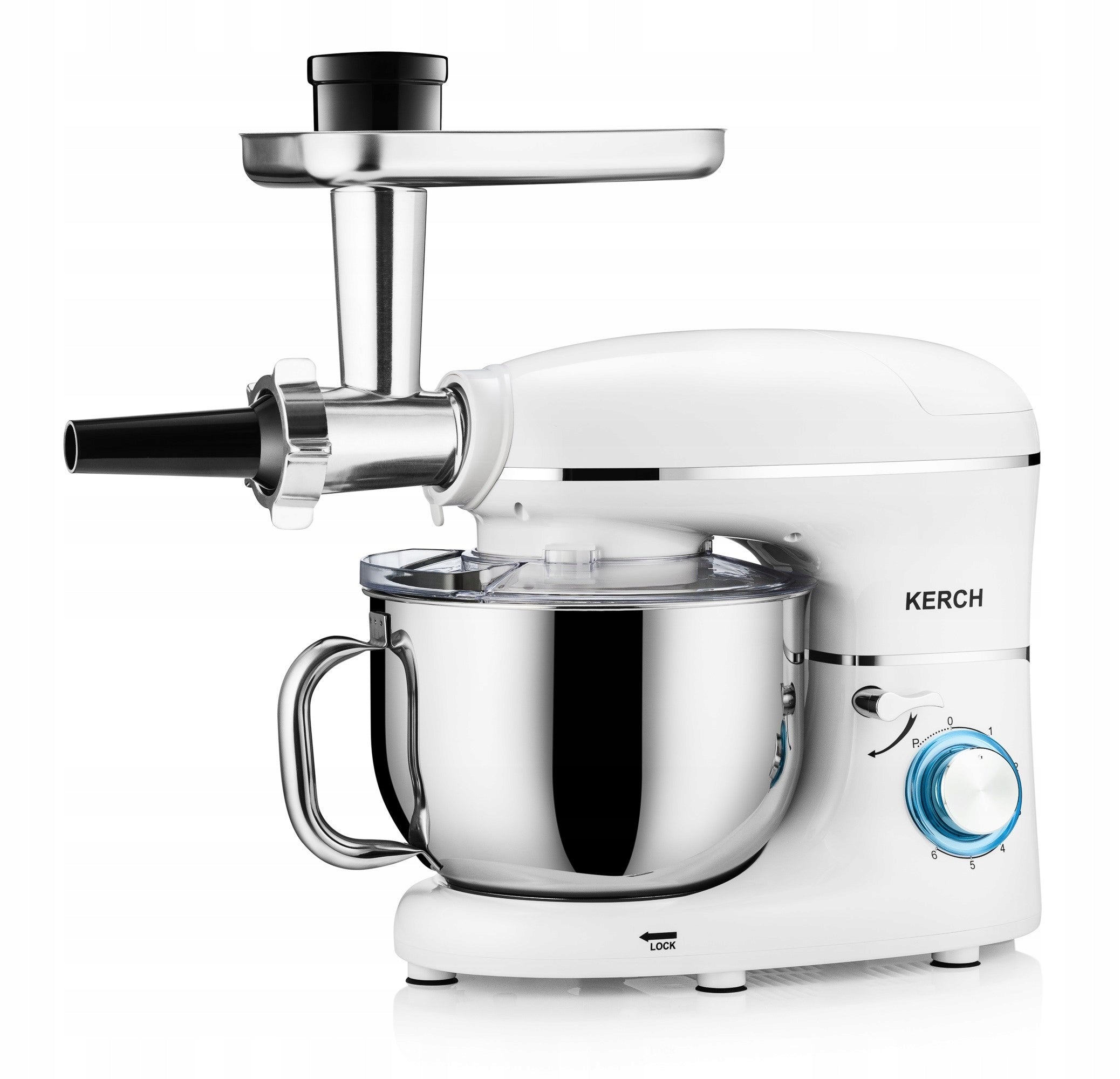 FOOD PROCESSOR PLANETARY MIXER WITH BOWL KERCH ROTARY 4000W WHITE 6,2L Power rating 1500 W