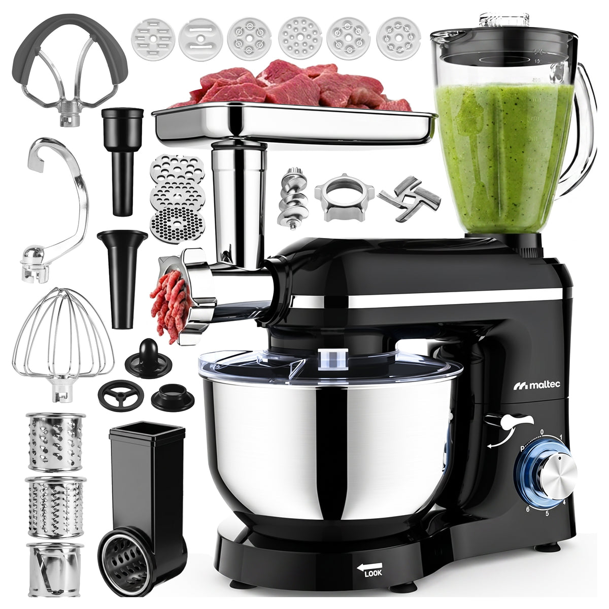 FOOD PROCESSOR PLANETARY MULTIFUNCTIONAL BLENDER 6,2L
