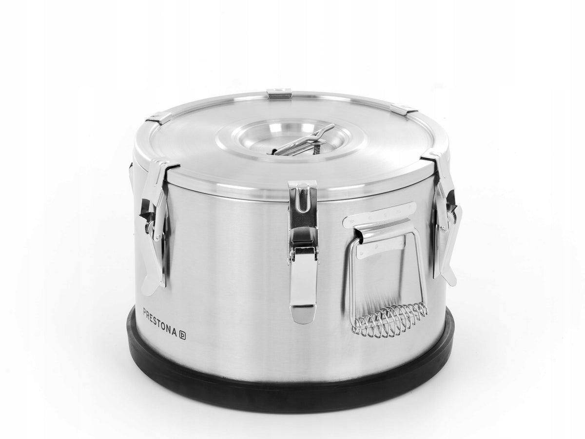 FOOD TRANSPORT THERMOS STAINLESS STEEL 10 L PRESTONA Brand Prestona