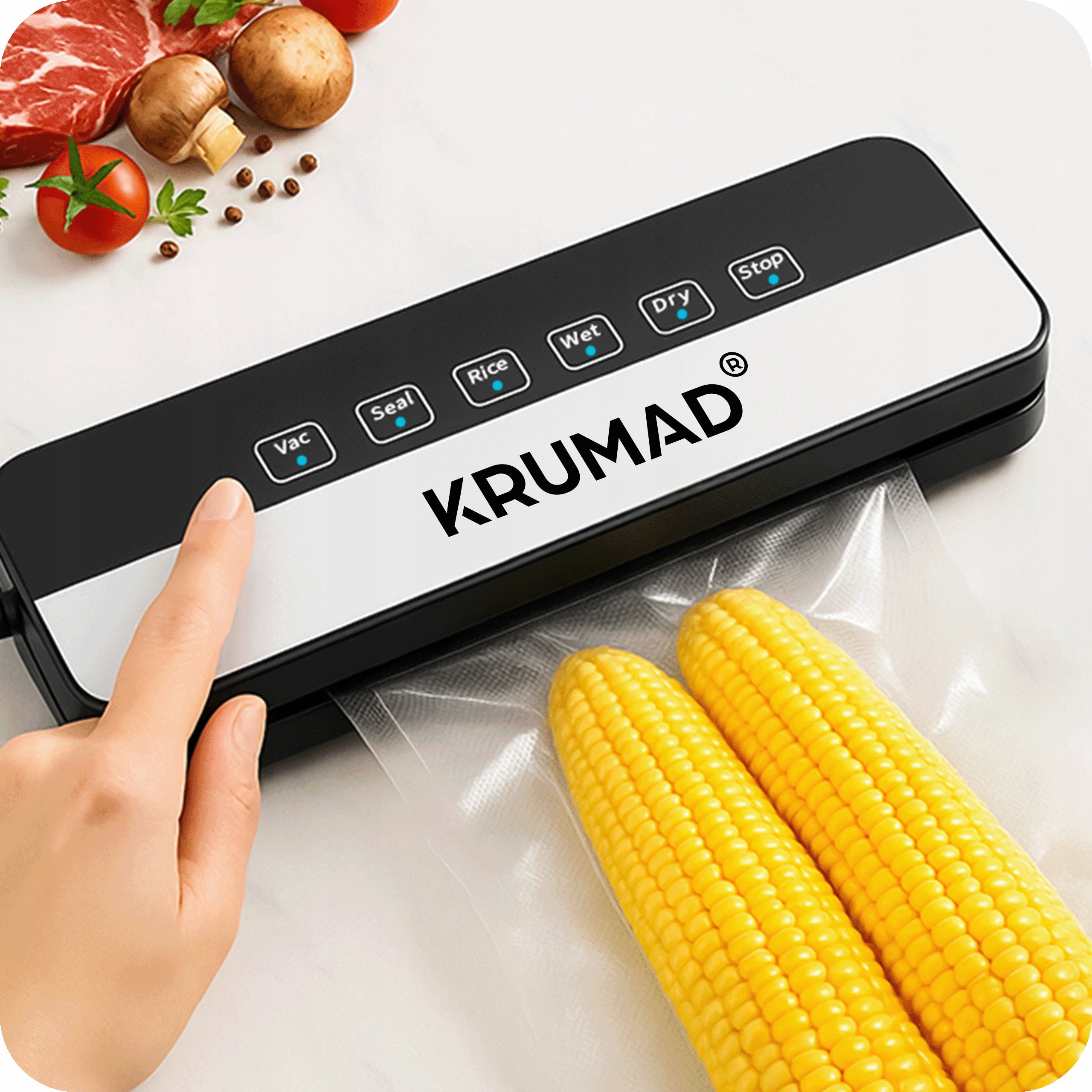 FOOD VACUUM WELDING MACHINE AUTOMATIC FOOD PACKAGING MACHINE + FOIL Maximum seal width 30 cm