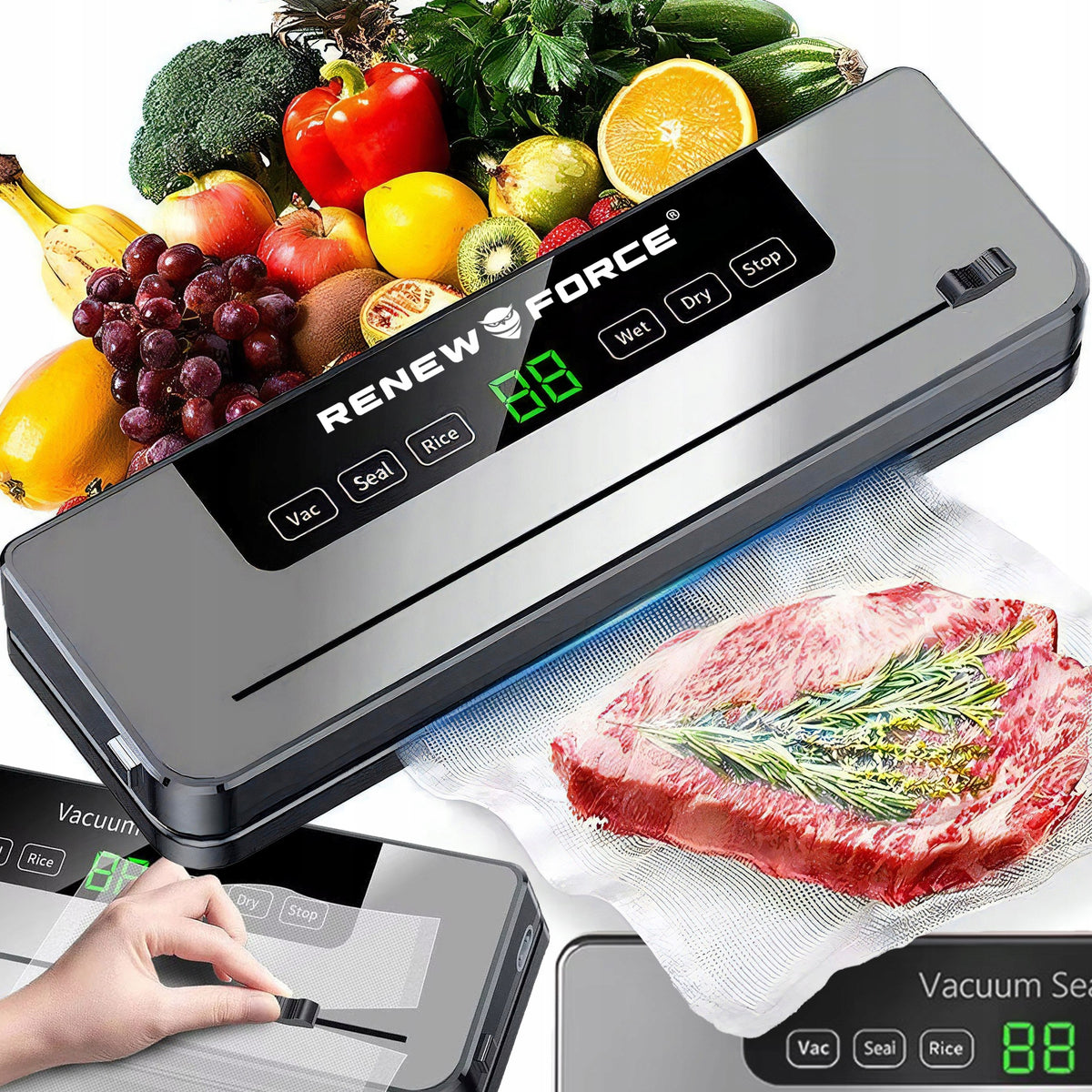 FOOD VACUUM WELDING MACHINE AUTOMATIC PACKING MACHINE STRONG 5 MODES
