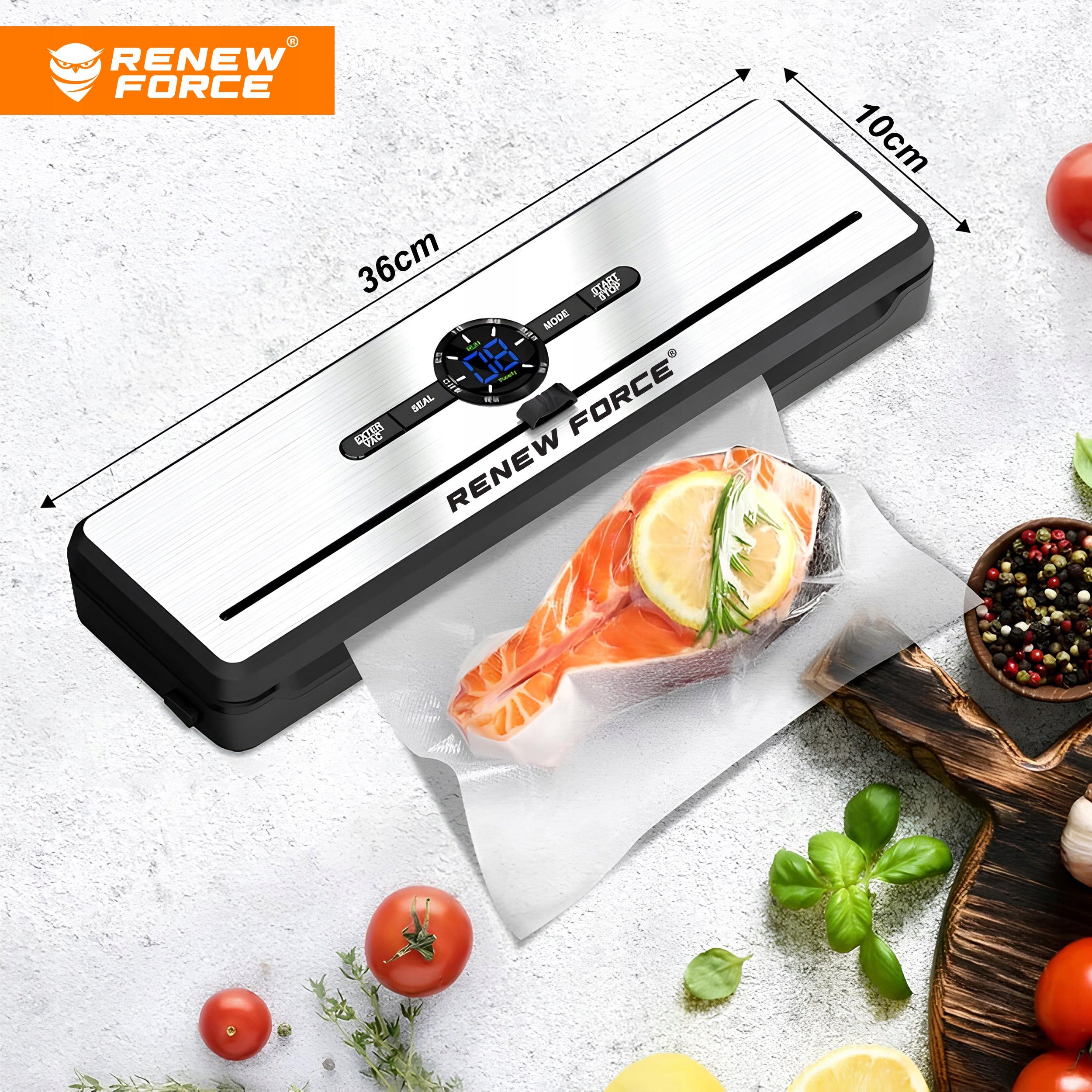 FOOD VACUUM WELDING MACHINE STRONG AUTOMATIC PACKAGING MACHINE +FOIL SET Manufacturer code ZGRZEWARKA PRÓŻNIOWA PAKOWARKA MOCNA 70KPA