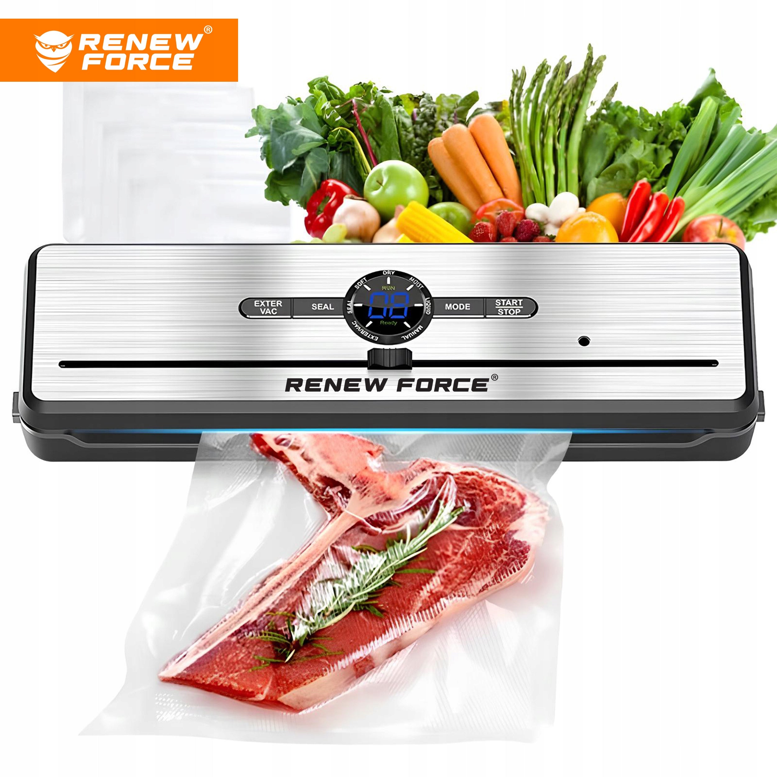 FOOD VACUUM WELDING MACHINE STRONG AUTOMATIC PACKAGING MACHINE +FOIL SET Maximum seal width 31 cm