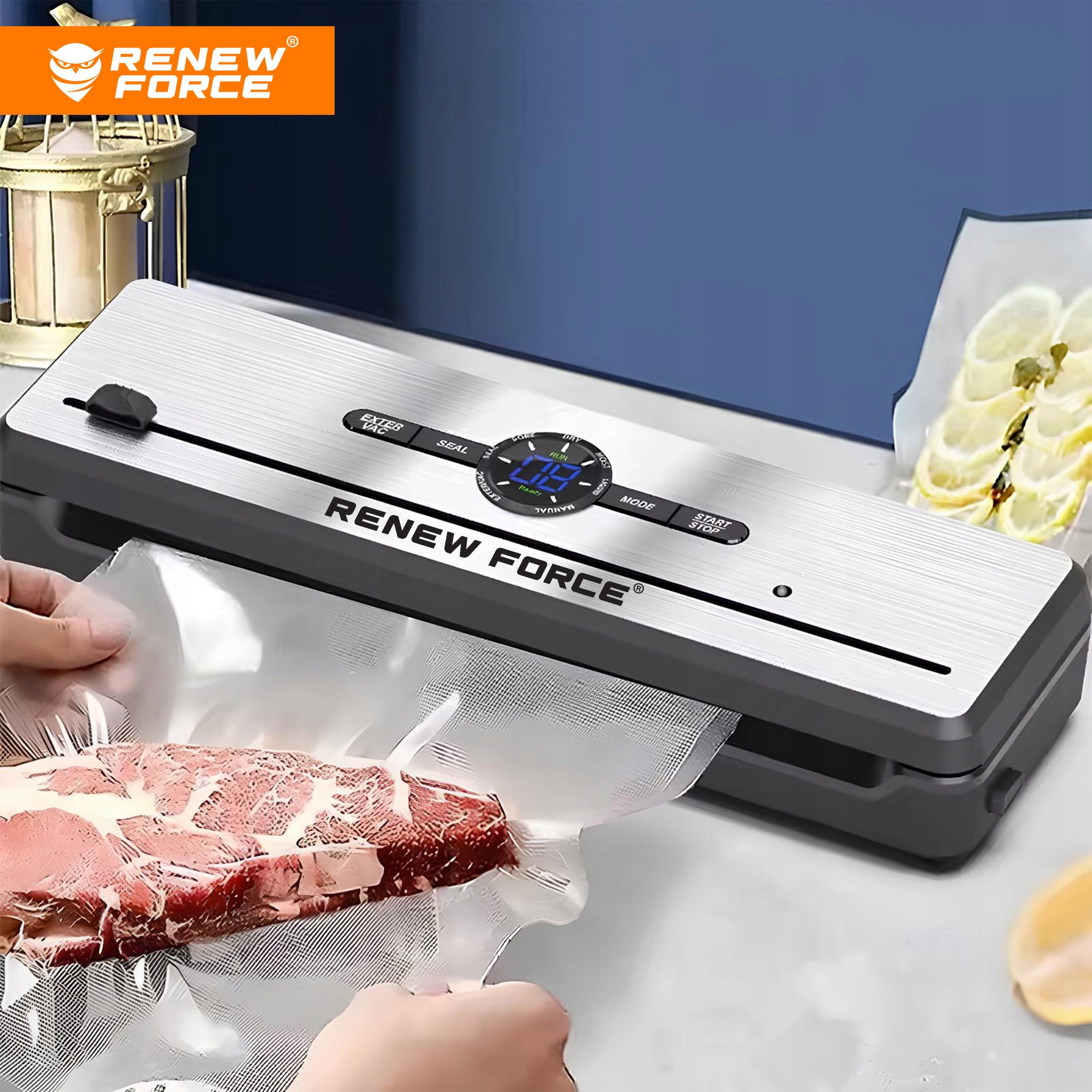 FOOD VACUUM WELDING MACHINE STRONG AUTOMATIC PACKAGING MACHINE +FOIL SET Packaging status original