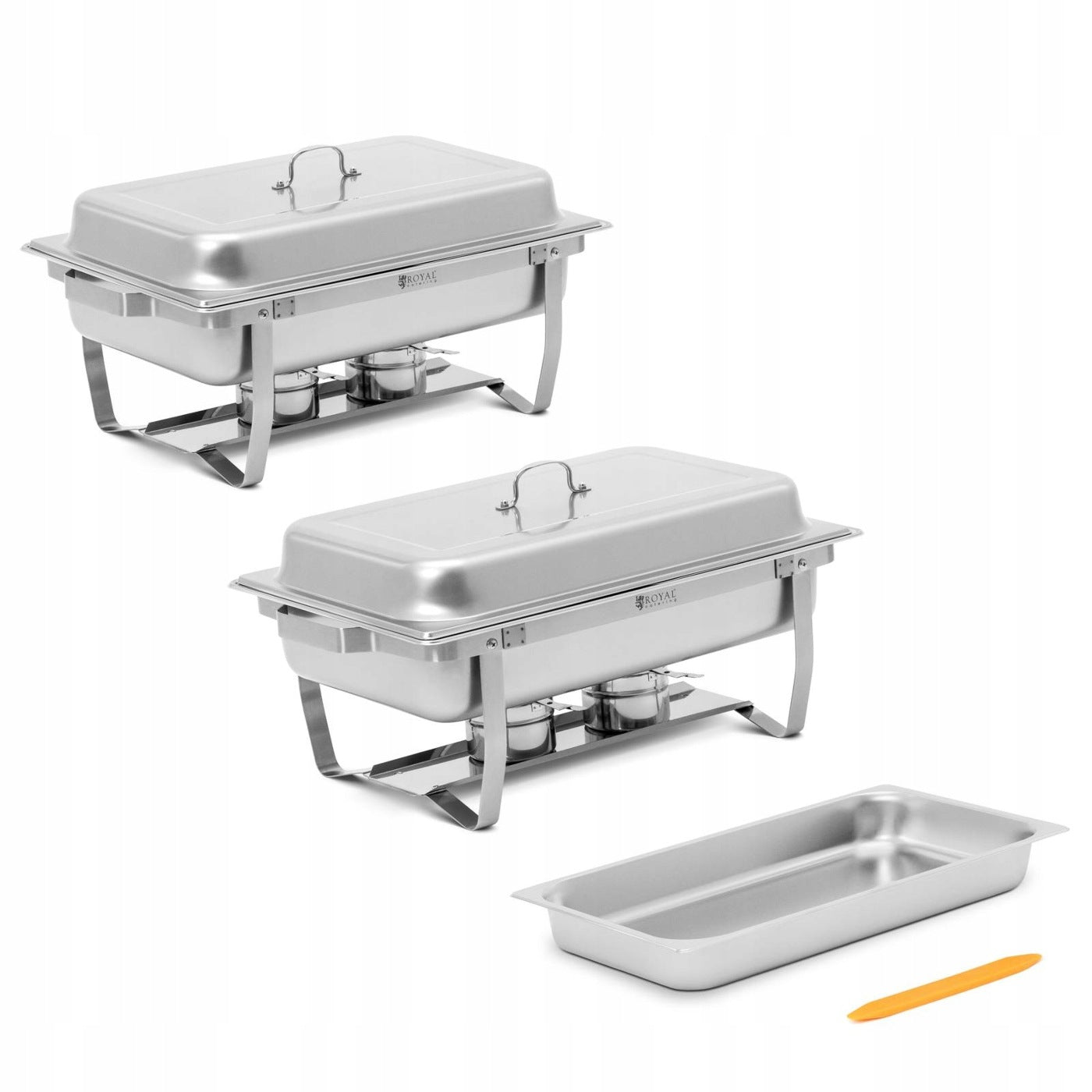 FOOD WARMER - SET OF 2 - GN 1/1 - 2 X 7,5 L - 2 TANKS PER