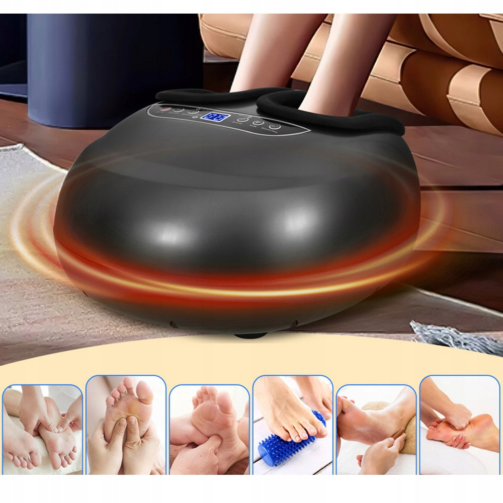 FOOT MASSAGER WITH HEATING 6 MODES 3 INTENSITY LEVELS REMOTE CONTROL Brand MAXTECH